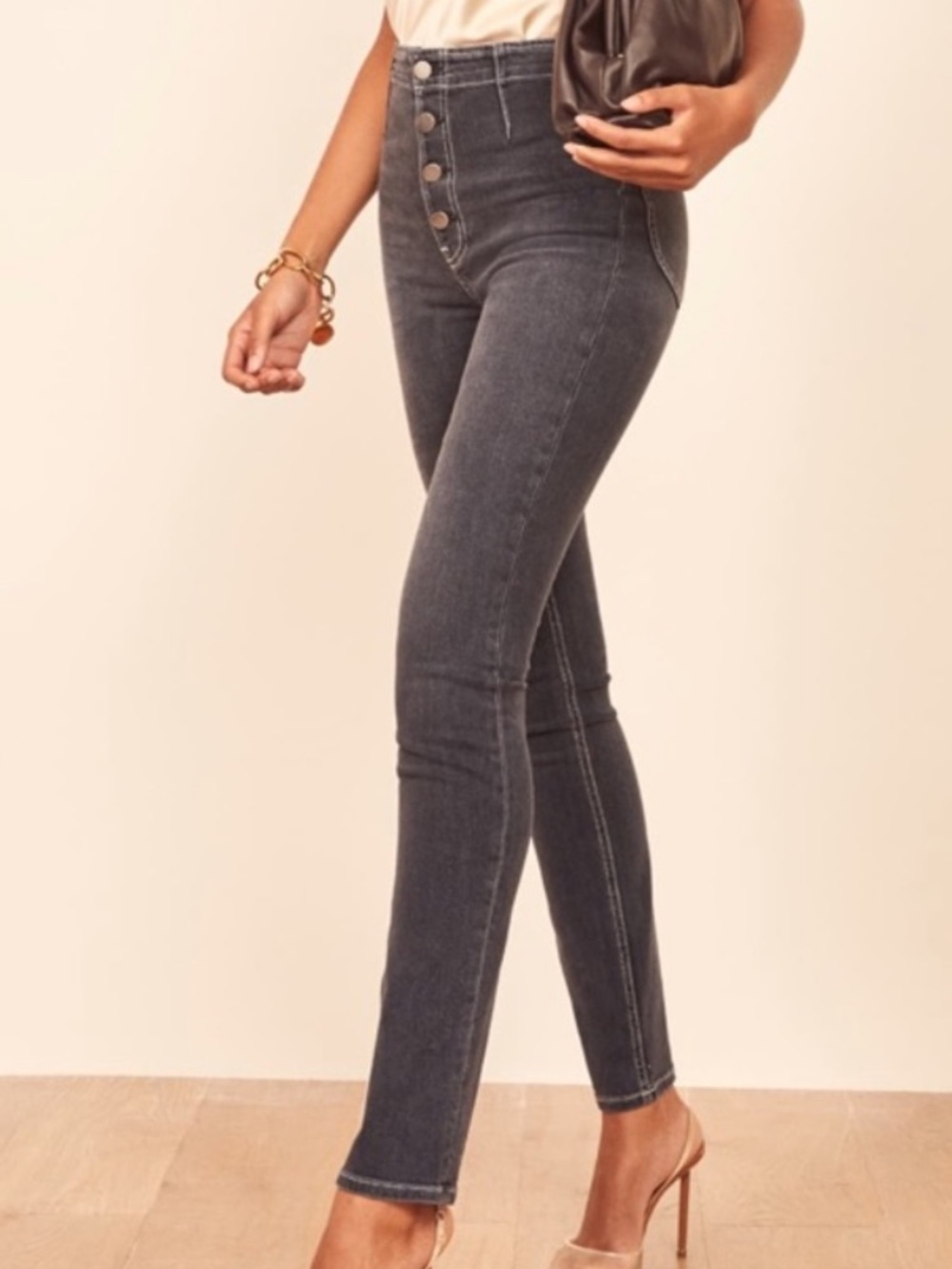 Reformation Ally jeans black women size 31 made in USA